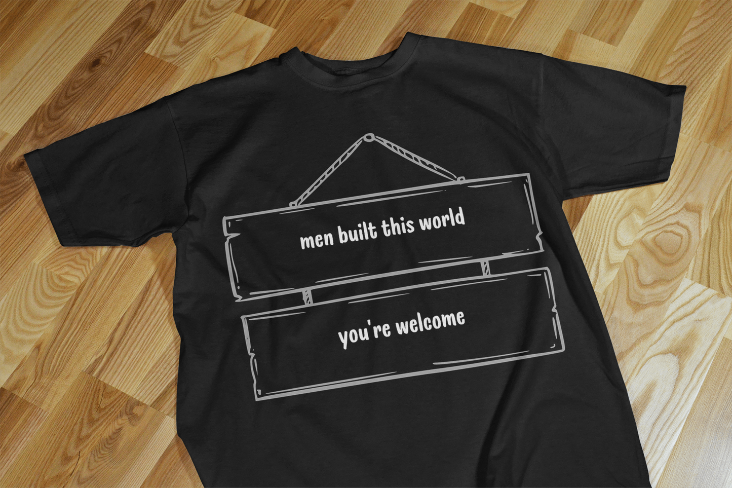 Men built this world classic tee